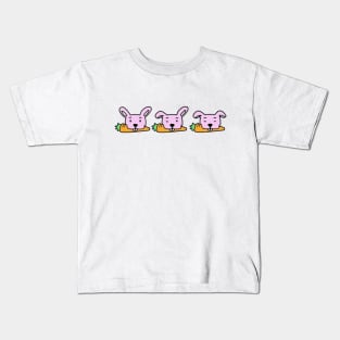 CUTE ANIMAL RABBIT BUNNY WITH NO BACKGROUND VER Kids T-Shirt